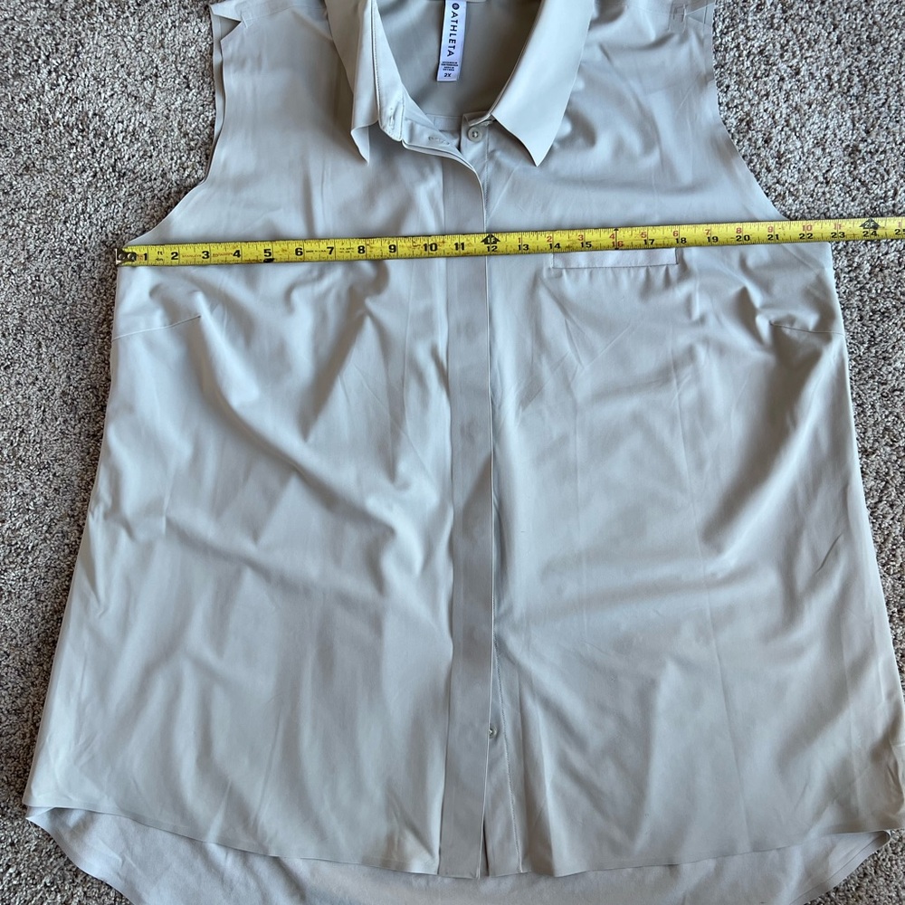 Athleta Women's Urbanite Tank in Light Beige  Size 2X - Picture 7 of 8